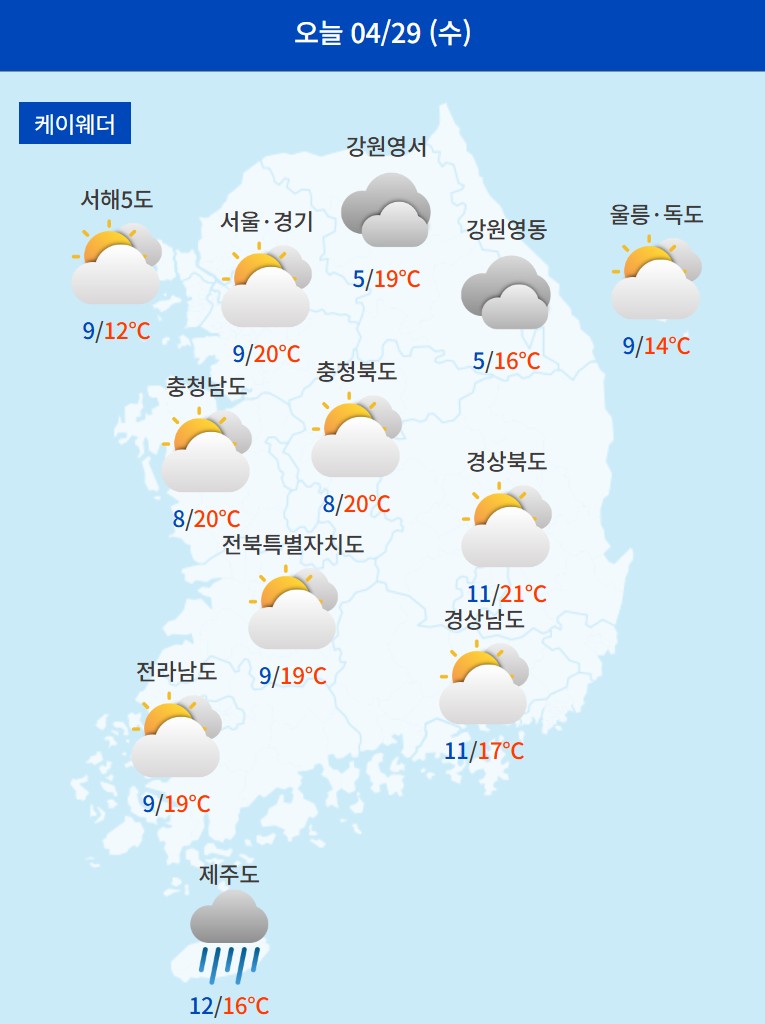 오늘의 날씨
